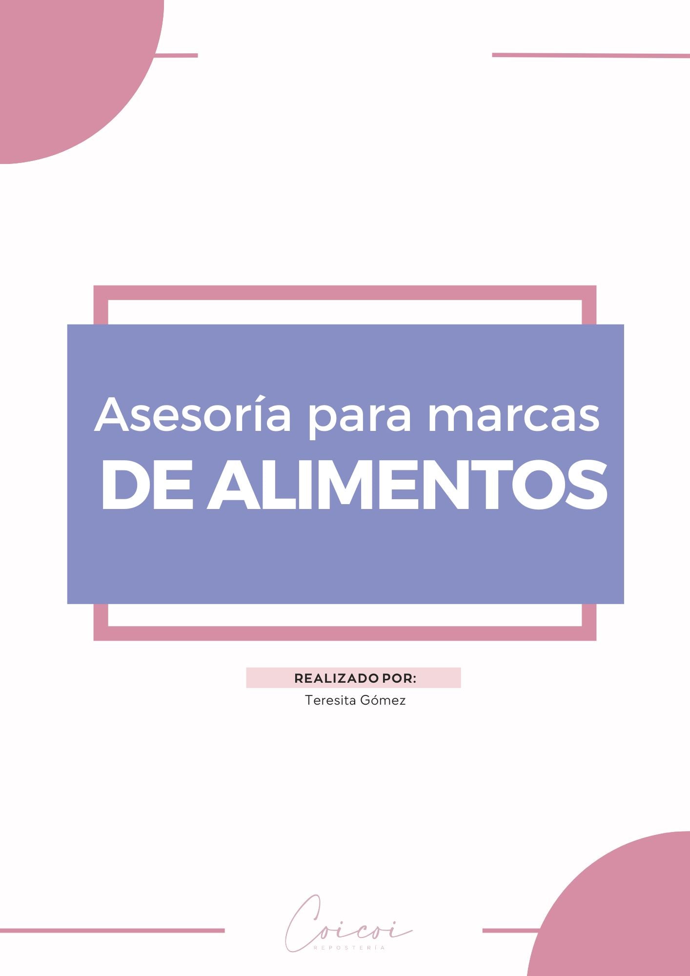 ASESORÍA PARA MARCAS DE ALIMENTOS