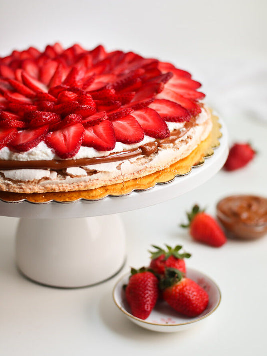 Tarta Pavlova de Fresas