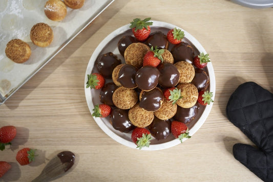 Tarta Profiteroles de Crema Pastelera